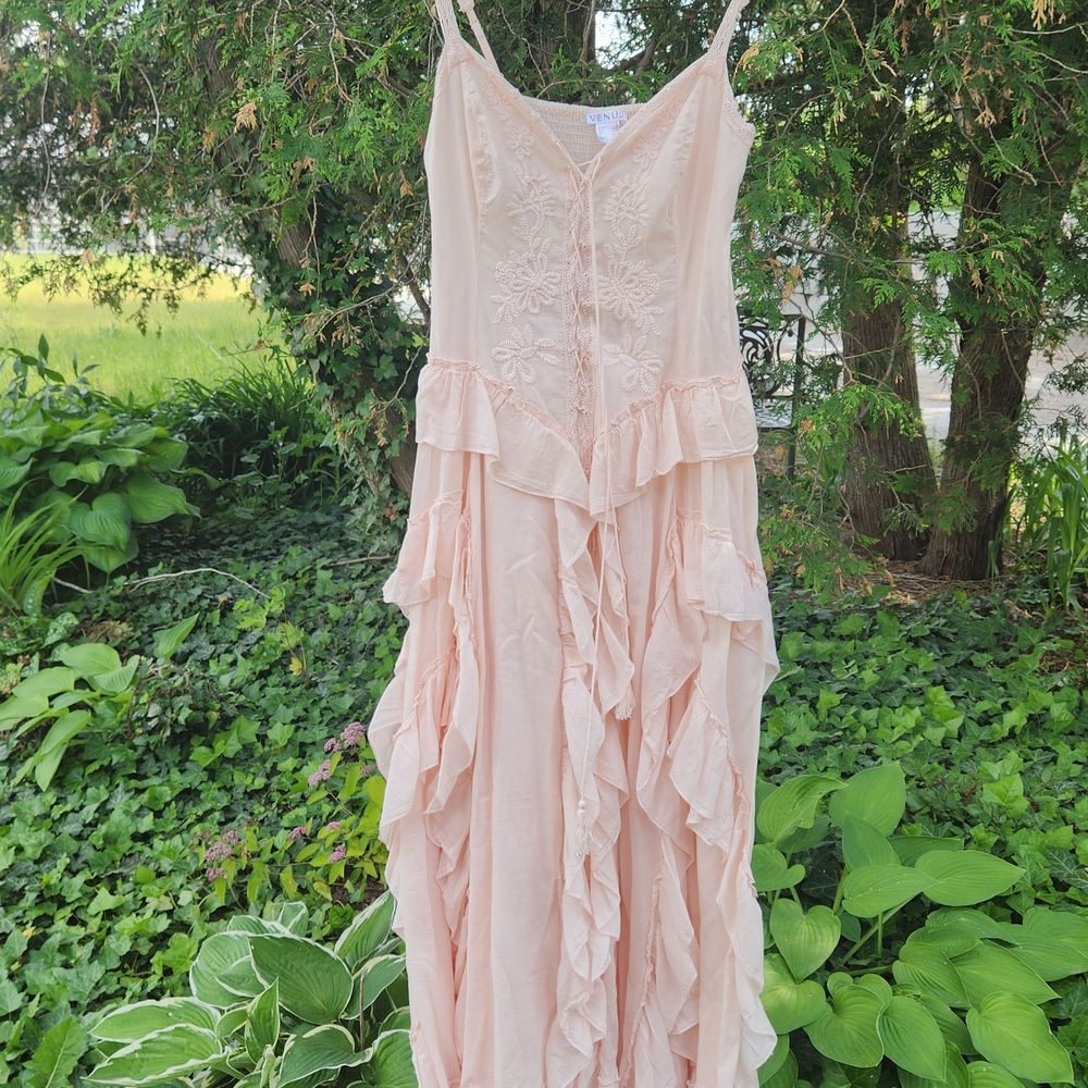 VENUS Blush Pink Maxi Dress